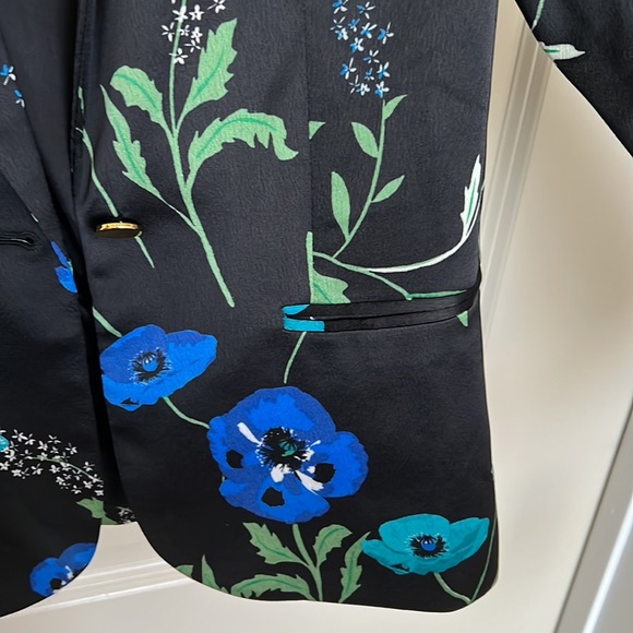 BNWT Calvin Klein Floral Suit Jacket Sz 4P & 6P RRP $139 Macy’s - Picture 8 of 10